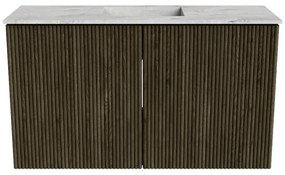 Mondiaz Joya DLux 70cm toiletmeubel shadow met wastafel faye midden 1 kraangat glace