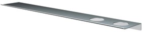 Hotbath &More planchet 80cm met twee uitsparingen voor een zeepdispenser of beker RVS