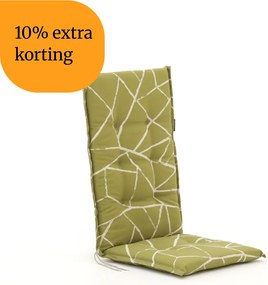 + 10% kassakorting | Dikke tuinkussen | Groen  | Katoen/Polyester | Madison | 120x50cm | Kees Smit Tuinmeubelen