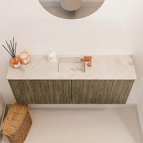 Mondiaz Joya DLux 100cm toiletmeubel dusk met wastafel faye midden 1 kraangat frappe
