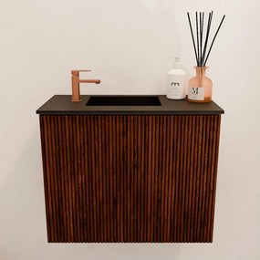 Mondiaz Joya 50cm toiletmeubel ruby met wastafel faye links 1 kraangat urban