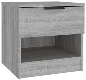 vidaXL Nachtkastje bewerkt hout grijs sonoma eikenkleurig