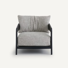 Fauteuil essenhout met naturelle of zwart tint Magalena