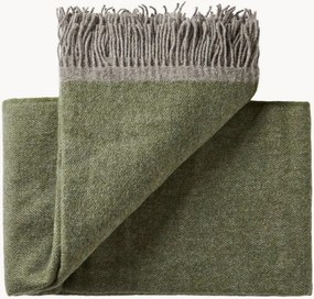 Wollen plaid Alrø met franjes