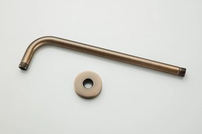 Saniclear Antique inbouw regendouche met 20cm hoofddouche, muurarm en glijstang verouderd messing