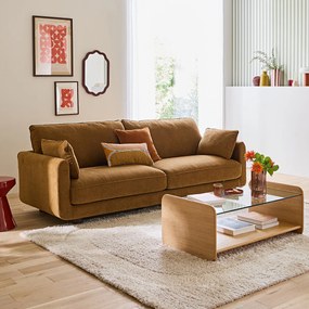 Salontafel met eikenfineer en gehard glas, Ericson