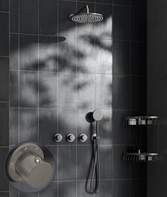 Saniclear Plus Curved inbouw regendouche met 20cm hoofddouche en muurarm RVS