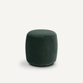 Poef van fluweel, Rosebury, ontwerp door Emmanuel Gallina