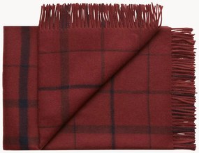 Wollen plaid Warp met franjes