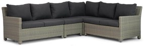 Hoek loungeset 6 personen Wicker Taupe  Garden Collections Lusso