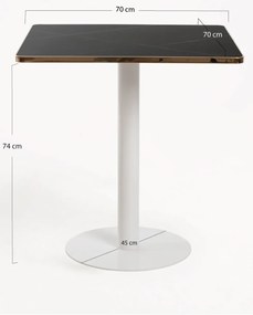 Tafel Firro Vierkant 70cm Wit