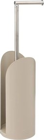 5Five Staande Toiletrolhouder Flex– Taupe – H59 x diameter 15 cm – Met Reservoir voor 3-4 Rollen