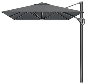 Platinum Voyager Rechthoek Zweefparasol T1 3x2 m. - Antraciet