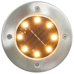 vidaXL Solargrondlampen 8 st LED-lichten warm wit