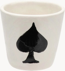 Handbeschilderde espressokopje Ace of Spades