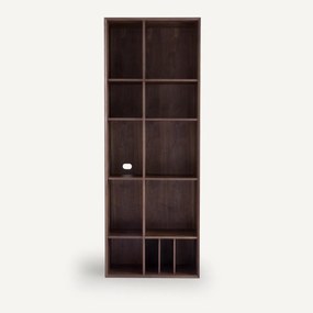 Boekenkast van notenhoutfineer, Mikube