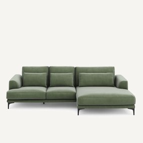 XL hoekbank rechts in fluweel, MARSILE