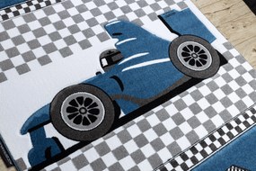 Tapijt PETIT RACE auto FORMULE 1  AUTO blauw