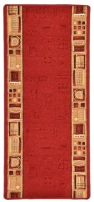 vidaXL Tapijtloper met gelbodem 67x150 cm rood