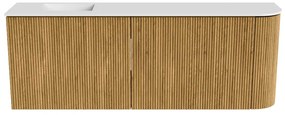 Mondiaz Joya 110cm toiletmeubel ronding rechts oak met wastafel faye links 1 kraangat talc