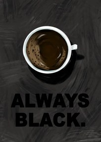 Ilustratie Black Coffee, EMELIEmaria