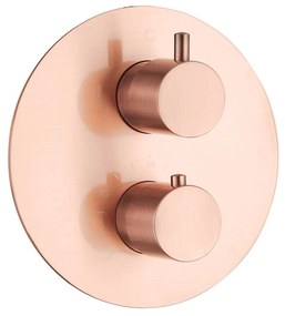 Saniclear Copper Pro inbouw badkraan compleet geborsteld koper rond