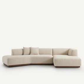 Rechtse open hoekbank bouclé, Jacopo