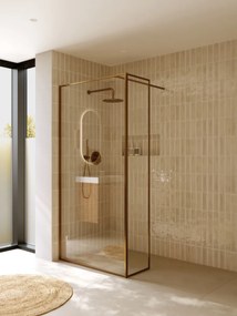 Riho Define inloopdouche l-vorm 100x40x200cm koper mat
