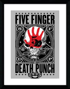 Ingelijste poster Five Finger Death Punch - Punchangram