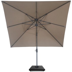 Zweefparasol  3x3m S1 (excl. voet) Taupe-naturel-bruin Camello Diego
