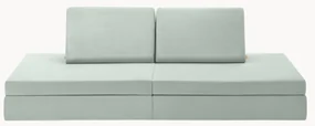 Modulaire kinderbank Mila van fluweel, handgemaakt