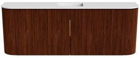Mondiaz Joya 115cm toiletmeubel ronding links/rechts ruby met wastafel faye midden 1 kraangat talc