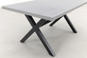 Verona betonlook tuintafel 160 x 90 cm. - Black
