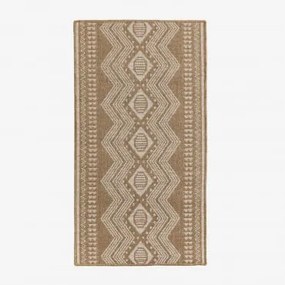 Rechthoekig Buitenkleed Van Polypropyleen Ariane Beige Amandelroos & 150 X 80 Cm - Sklum