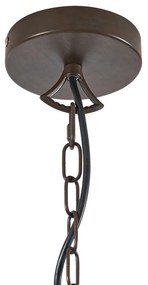 Klassieke kroonluchter roestbruin 8-lichts - Giuseppe