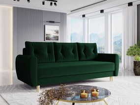 Slaapbank Memphis 143, Aanwezig, 95x227x82cm, 66 kg, Poten: Hout