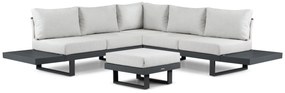 Hoek loungeset 5 personen Aluminium Grijs Lifestyle Garden Furniture Lorenzo