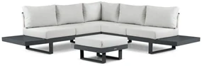 Hoek loungeset 5 personen Aluminium Grijs Lifestyle Garden Furniture Lorenzo