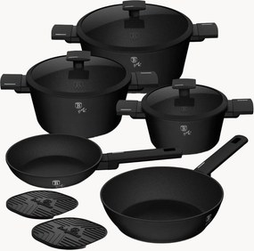 Kookset Matte Black, 10-delig