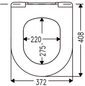 Mueller Toza Almeria softclose toiletzitting met Quick-Release wit