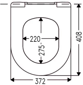 Mueller Toza Almeria softclose toiletzitting met Quick-Release wit