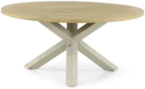 Dining Tuintafel  160 cm Aluminium/teak Taupe Rockville