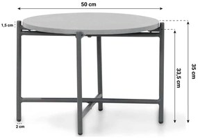 Hoek loungeset 5 personen Aluminium/polywood Grijs  Domani Furniture La Festa