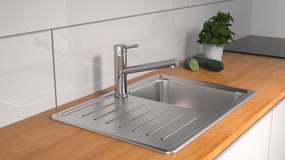 Schutte ATLANTA ééngreepsmengkraan keuken, chroom