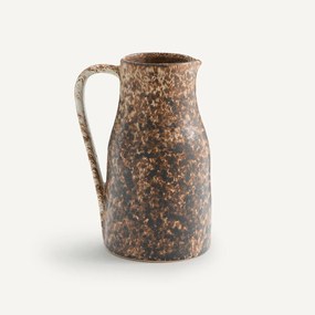 Karaf in geglazuurd aardewerk , Rusty
