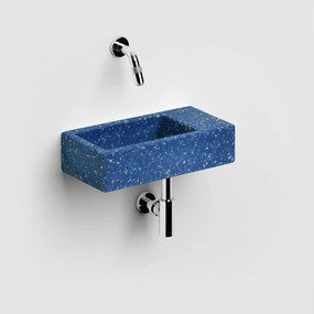 Clou Flush 3 fontein gerecycled polyethyleen 36cm zonder kraangat rechts middernacht