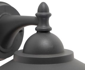 Romantische buitenwandlamp donker grijs - Oxford