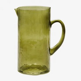 Leomie Glazen Kan 1,7 L Groen – Intens Olijf - Sklum