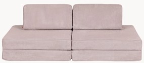 Handgemaakte modulaire corduroy speelbank voor kinderen Mila