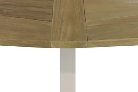 Tuinset 6 personen 240 cm Kunststof Taupe Lifestyle Garden Furniture Salina/Brookline